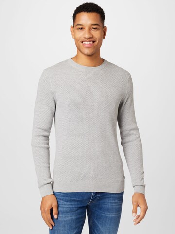 JACK & JONES Sweater 'DALLAS' in Grey: front