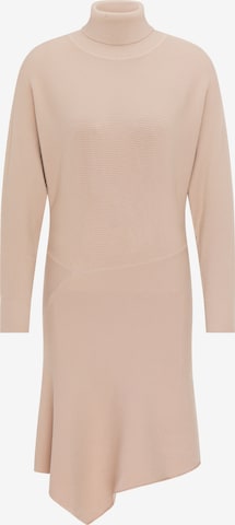 usha WHITE LABEL Knitted dress in Beige: front