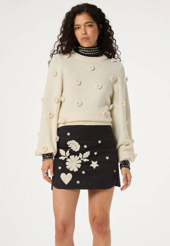 Fabienne Chapot Trui 'Josefin' in Beige: voorkant