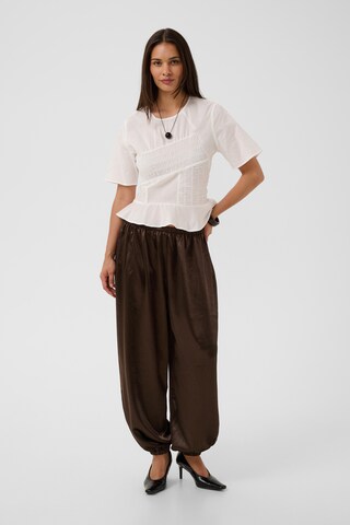 CULTURE - Loosefit Pantalón 'Pang' en marrón