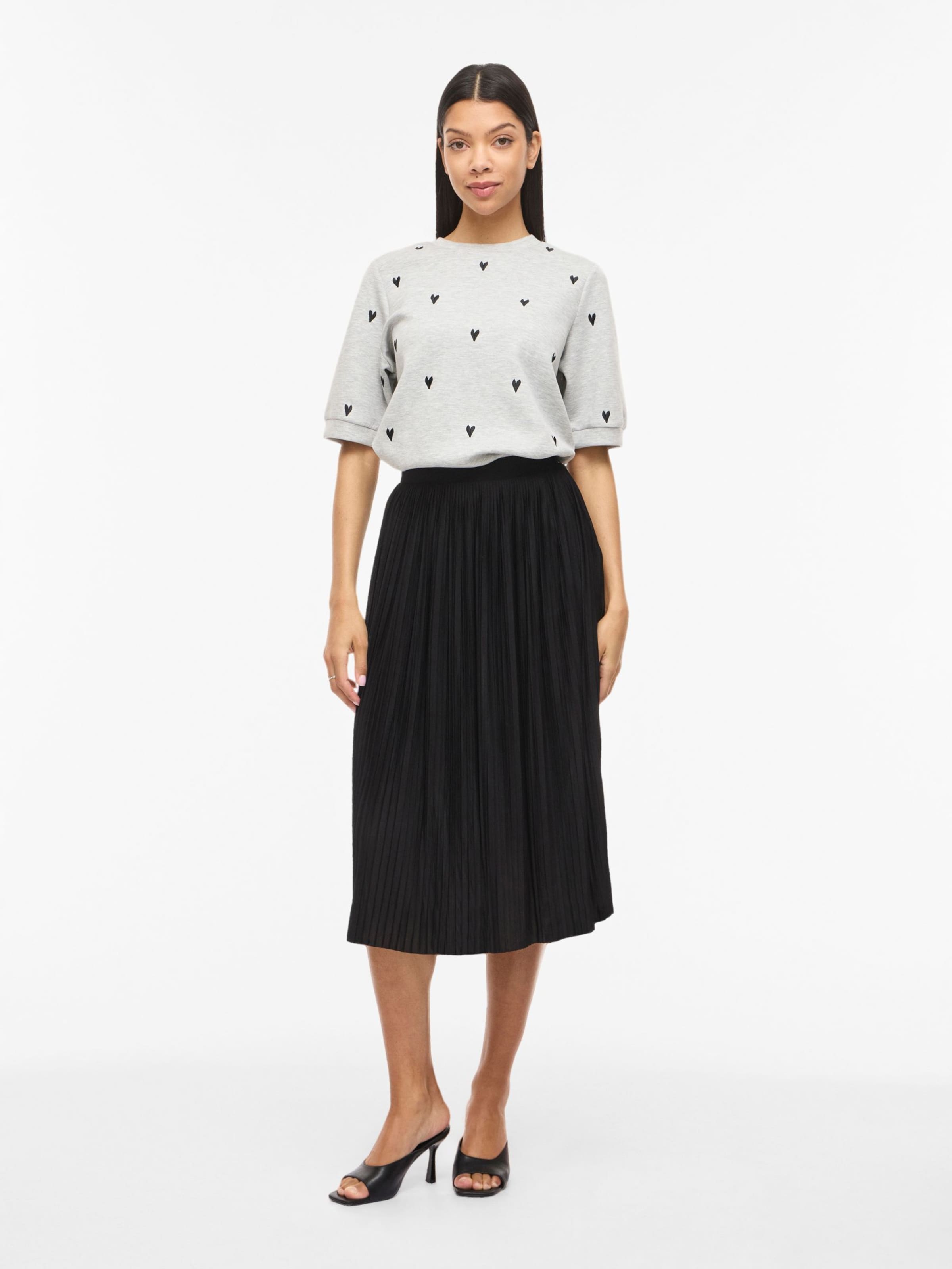 Gonna 'VIPLIS' di VILA in nero: frontale