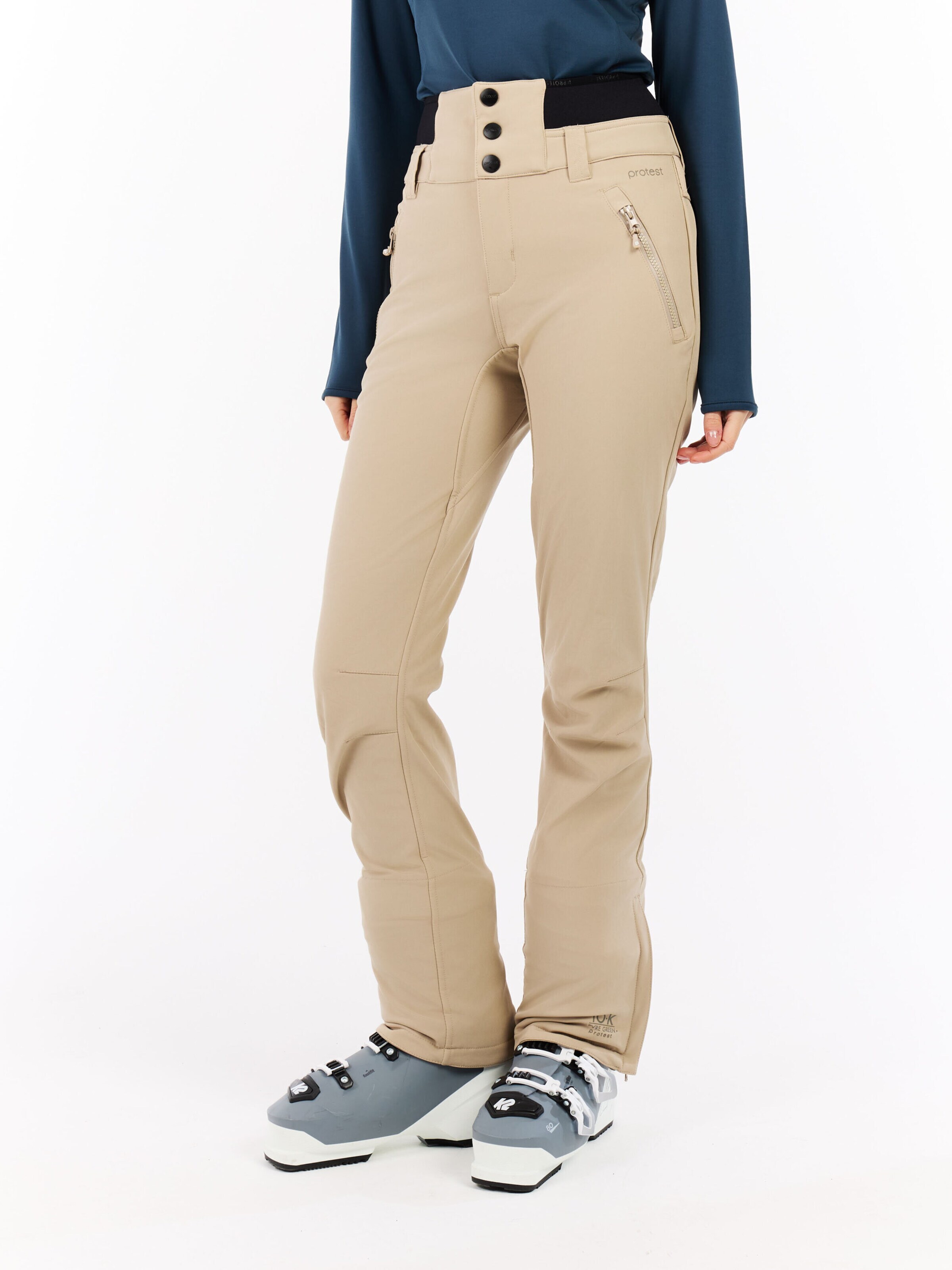 PROTEST Slimfit Sporthose 'PRTLULLABYOS'‌‌‌‌‌‌‌‌‌ in Braun