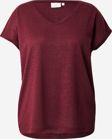 T-shirt 'CARSILVERY' ONLY Carmakoma en rouge : devant
