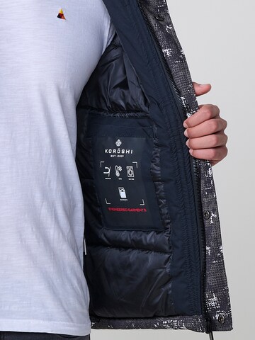 KOROSHI Zimná bunda - Čierna