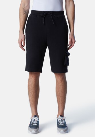 North Sails Regular Sweatshorts mit Seitentasche in Schwarz