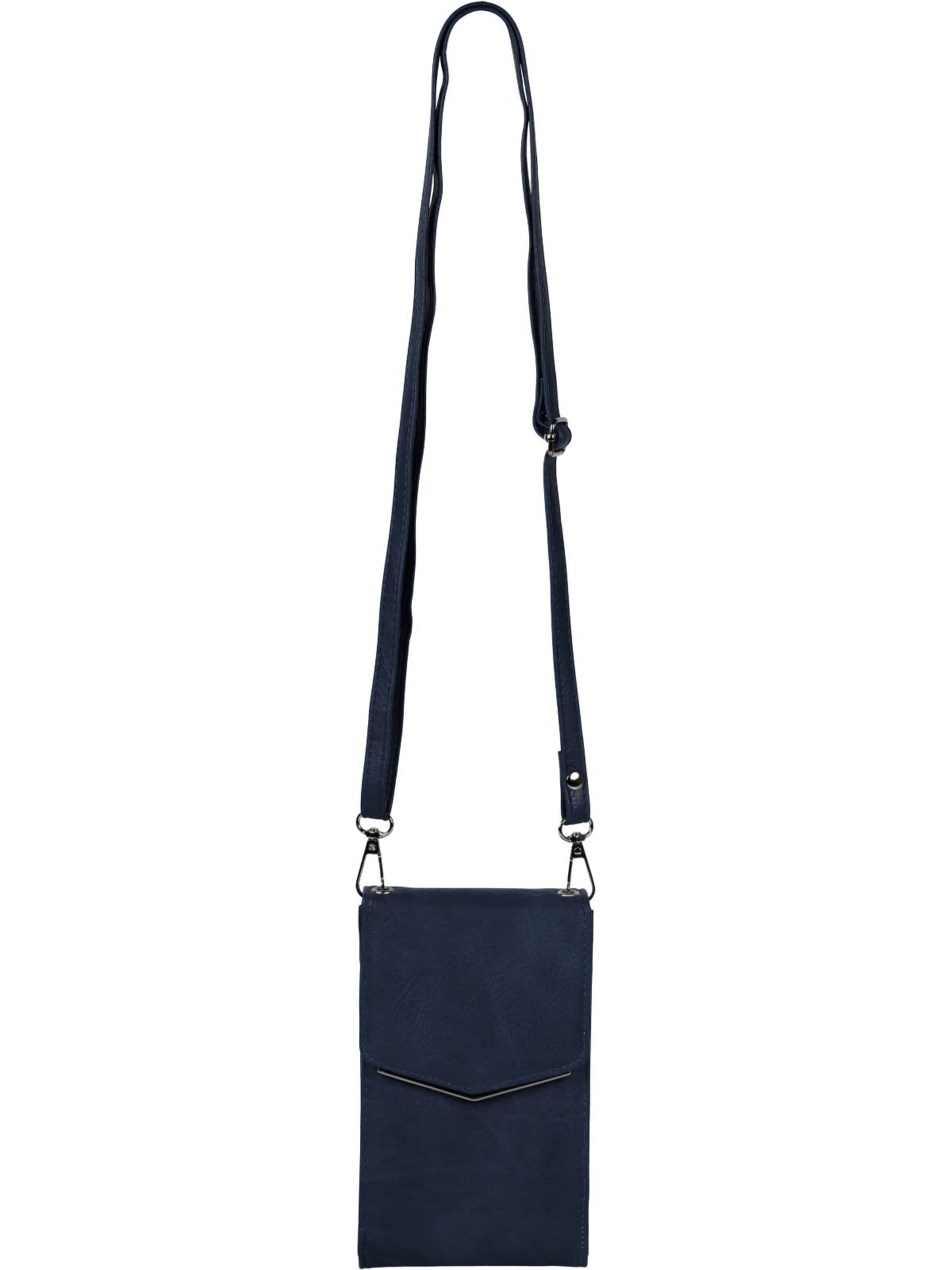 styleBREAKER Umhängetasche 'Mini Handy Umhängetasche'‌‌‌‌‌‌ in Blau: Vorderseite