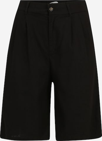 Only Tall Loose fit Pleat-Front Pants 'CARO' in Black: front