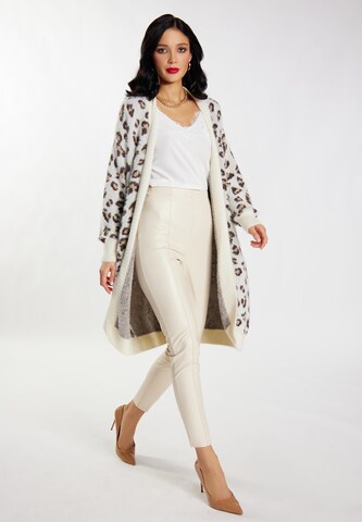 faina Knit Cardigan in Beige