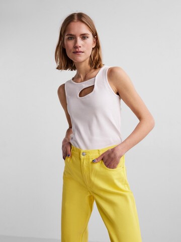 PIECES - Top 'Maggy' em branco: frente