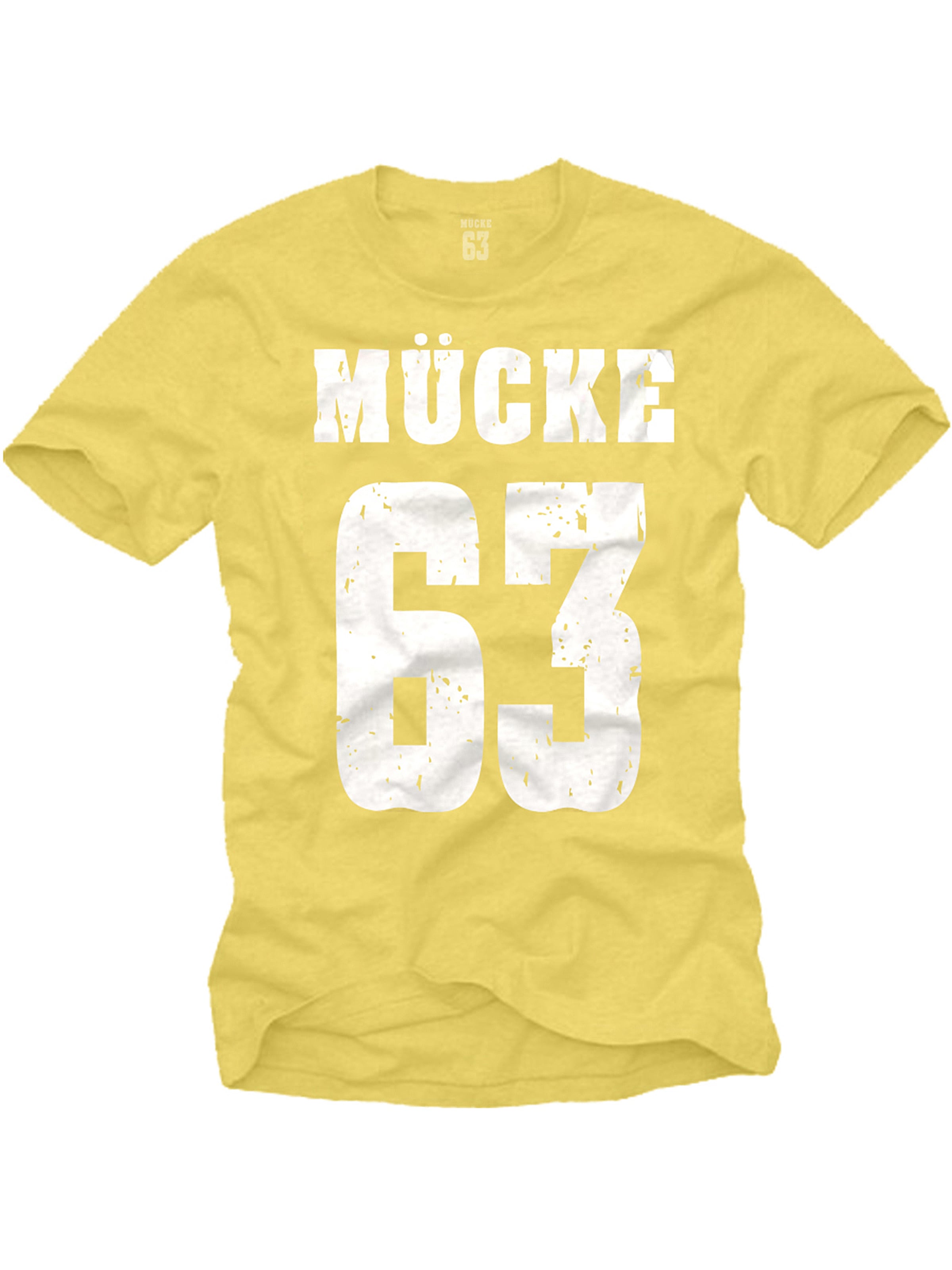 MAKAYA Shirt 'Mücke 63' in Yellow: front