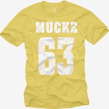 MAKAYA Shirt 'Mücke 63' in Yellow: front