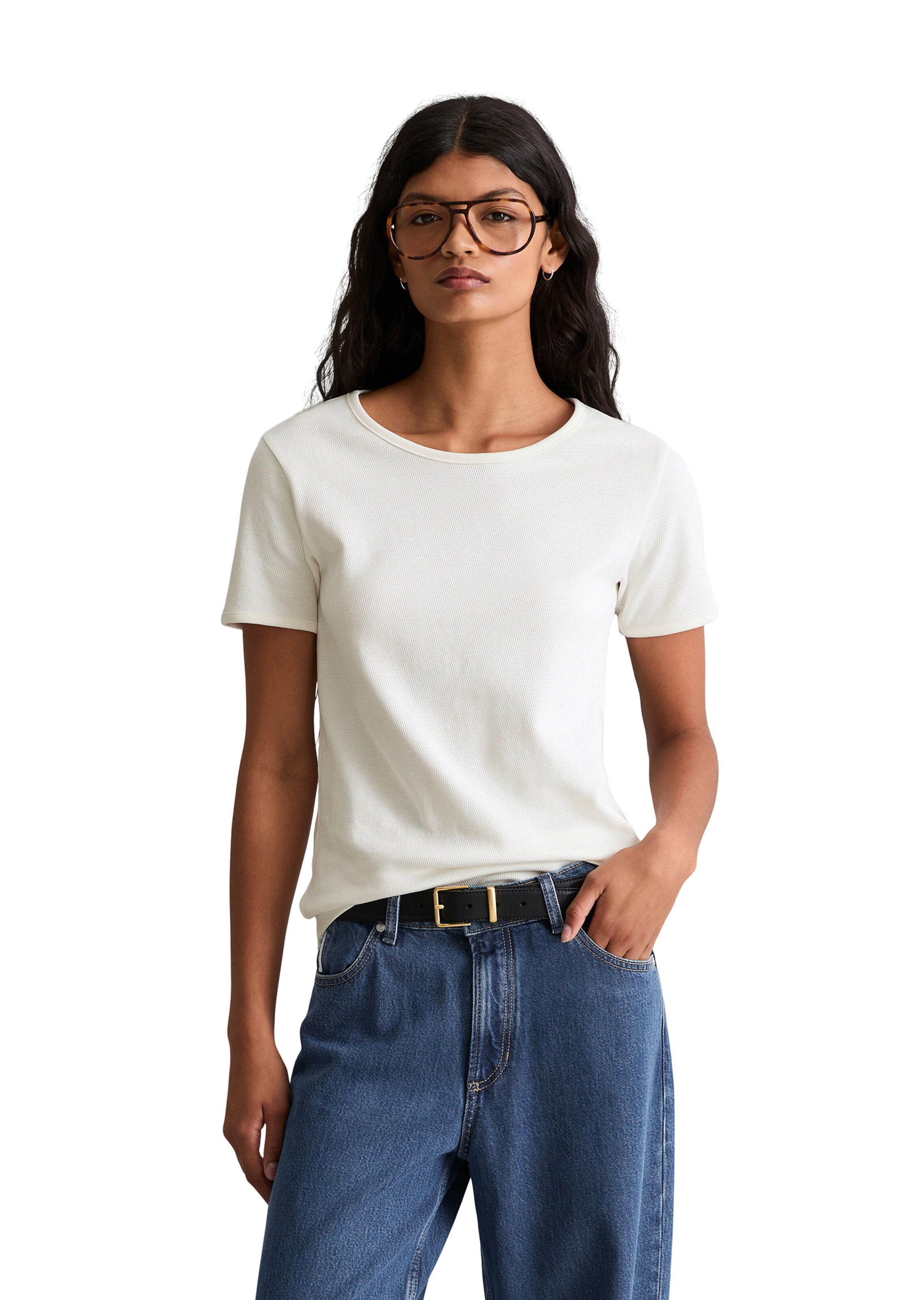 Marc O'Polo DENIM Shirt in White: front