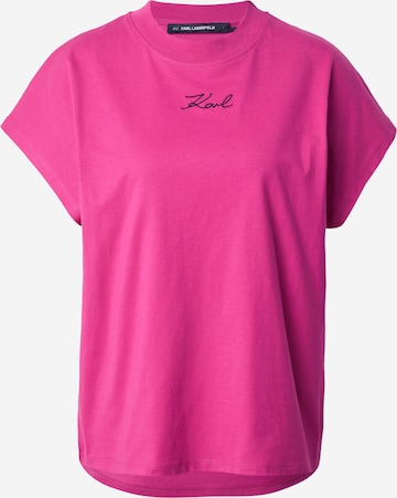 Karl Lagerfeld T-shirt i rosa: framsida