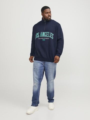 JACK & JONES Sweatshirt i blå