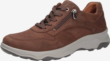 WALDLÄUFER Athletic Lace-Up Shoes in Brown: front