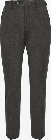 Boggi Milano Regular Pleated Pants in Grey: front