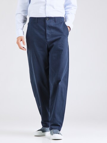 SELECTED HOMME Loose fit Pants 'SLHBARREL' in Blue: front