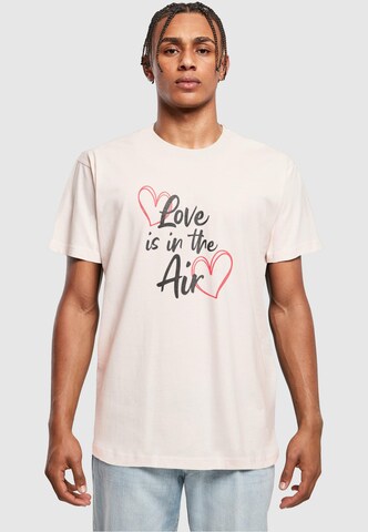 T-Shirt 'Valentines Day - Love is in the Air' Merchcode en rose : devant