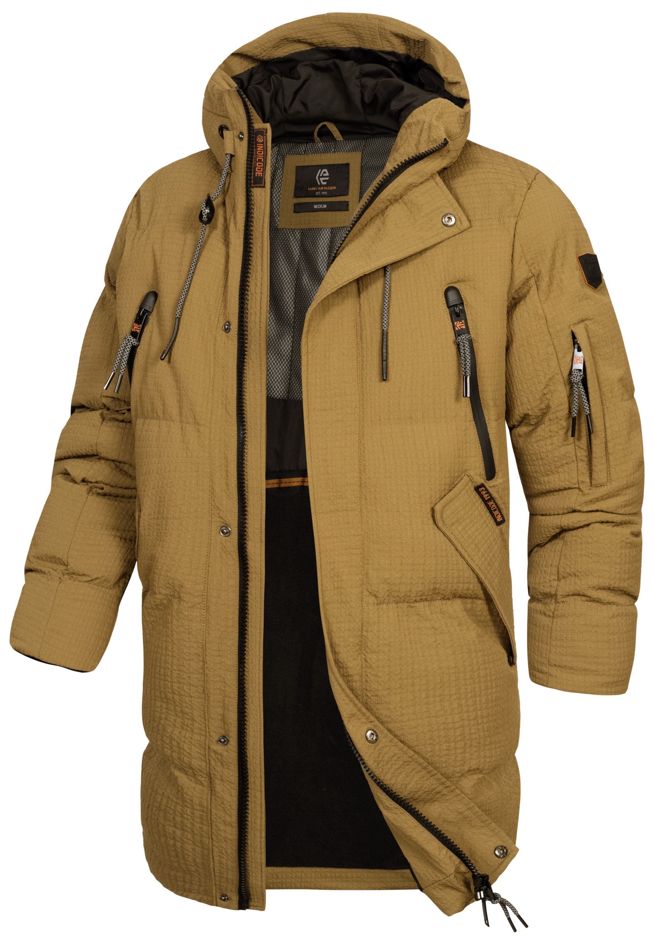 Manteau d’hiver 'INLondoy' INDICODE JEANS en vert : devant