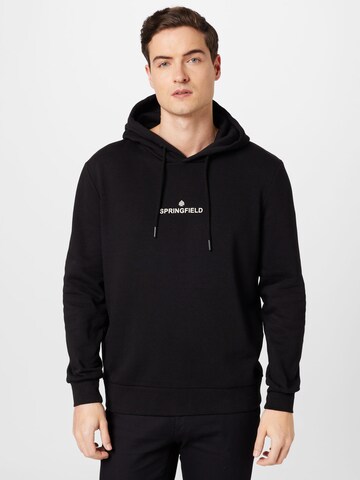 Springfield - Sudadera en negro: frente