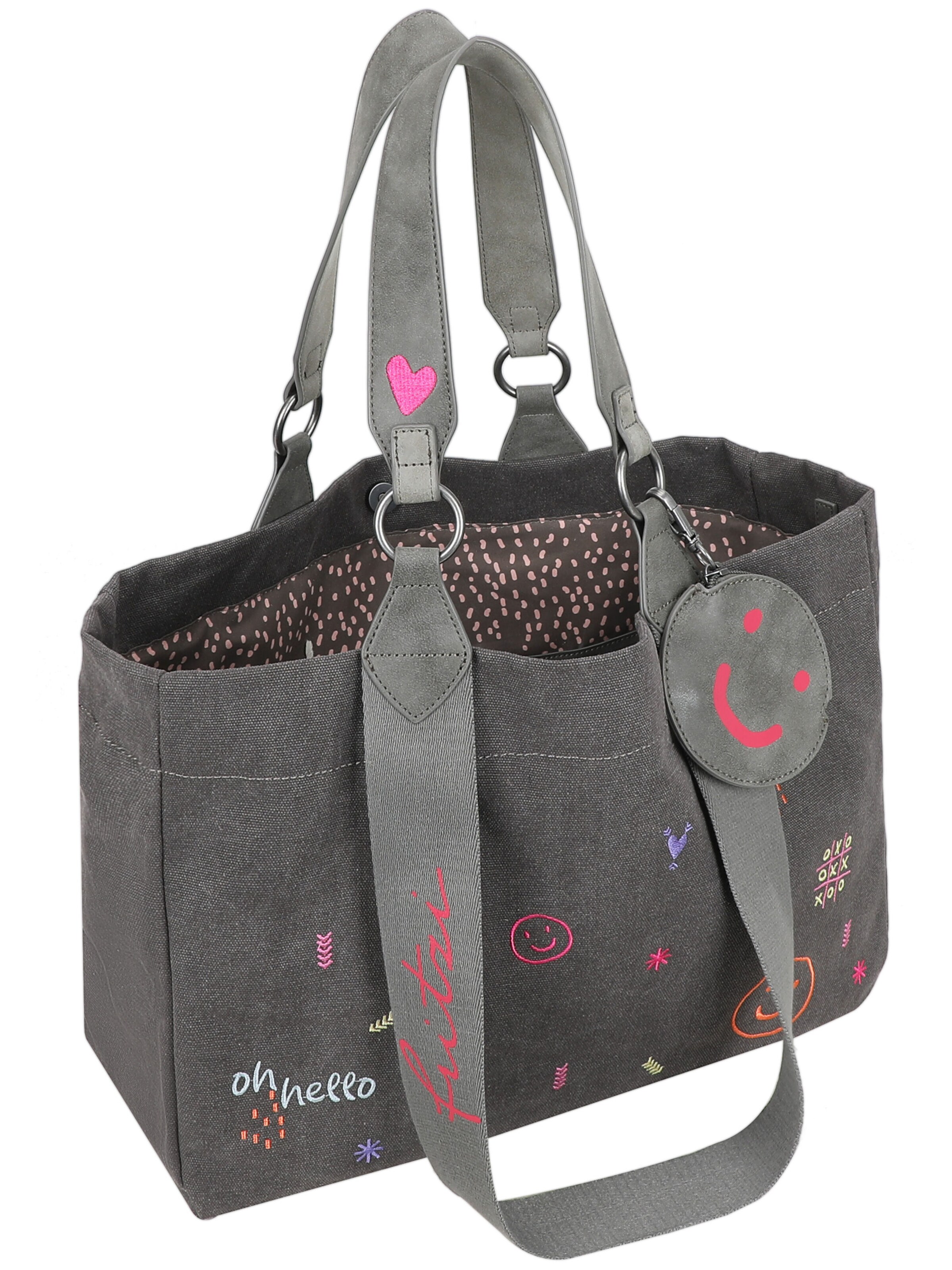 Fritzi aus Preußen Shopper 'Izzy Medium Limited Embro Fun' in Grey
