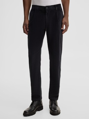 Loosefit Pantalon à pince STRELLSON en noir : devant