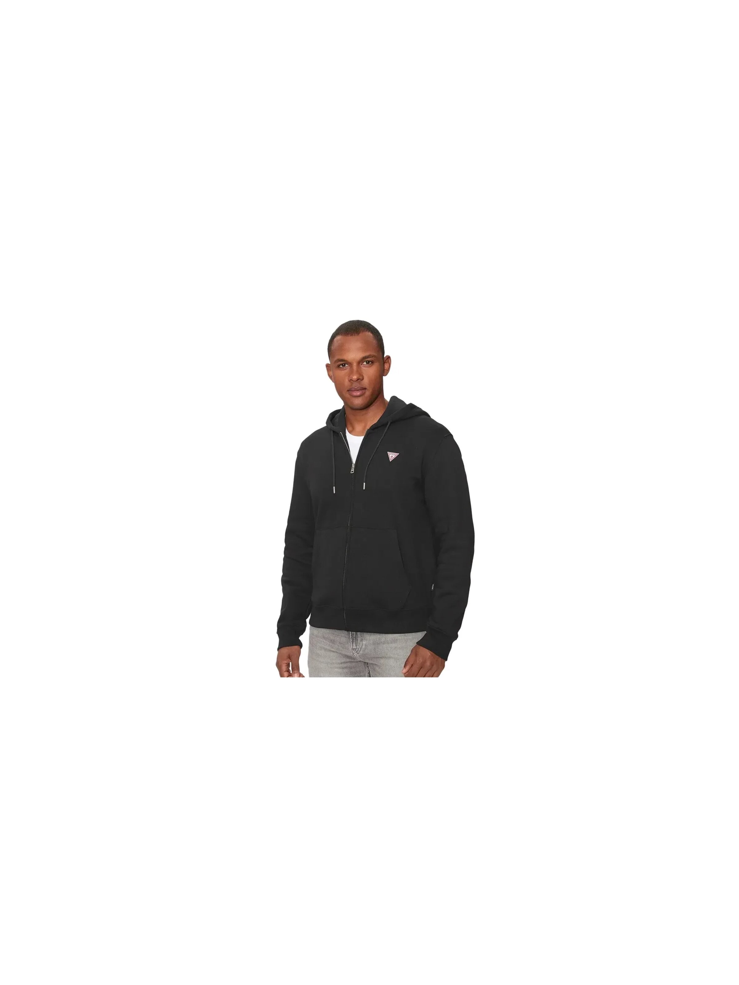 GUESS - Sudadera 'Triangle G' en negro: frente