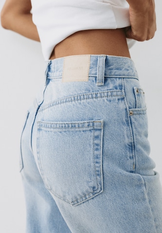 Tapered Jeans de la Pull&Bear pe albastru