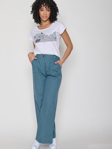 GREENBOMB Shirt 'Animal Bear Lines' in Wit