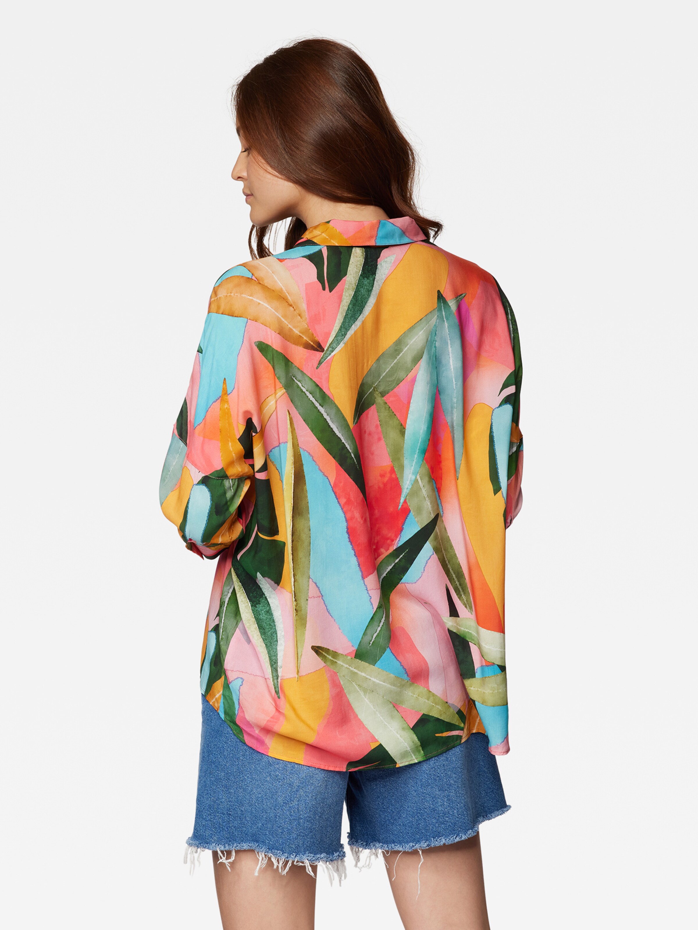 Frauen Große Größen Mavi Bluse in Mischfarben - LU52909 Frauen Große Größen Mavi Bluse in Mischfarben - LU52909