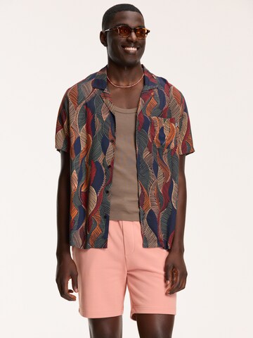 Shiwi Regular fit Button Up Shirt 'SHIWI LEAVES' in Mixed colours