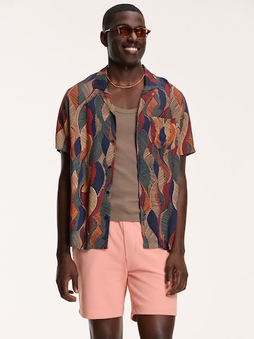 Shiwi Regular fit Button Up Shirt 'SHIWI LEAVES' in Mixed colors