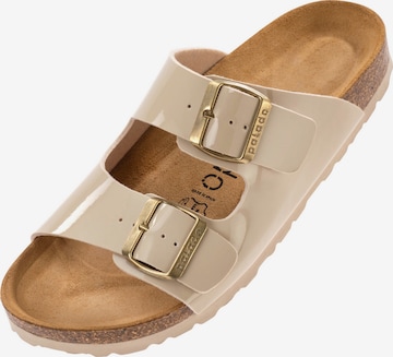 Palado Pantolette 'Palado Korfu Lack' in Beige: Vorderseite