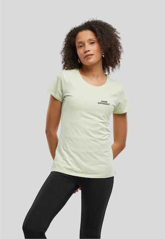 Urban Classics T-Shirt 'Think Basic' in Grün: Vorderseite