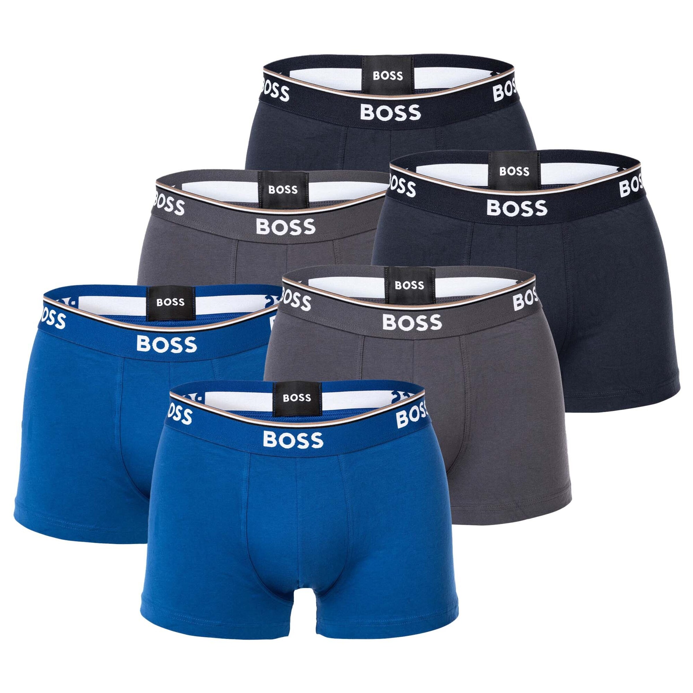 Boxer di BOSS in blu: frontale