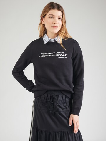 Karl Lagerfeld Sweatshirt in Schwarz: Vorderseite