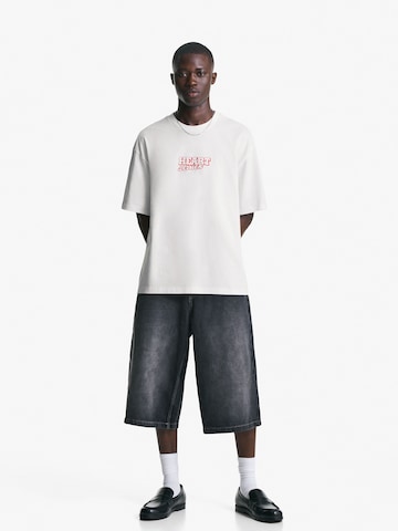 Bershka Koszulka w kolorze biały