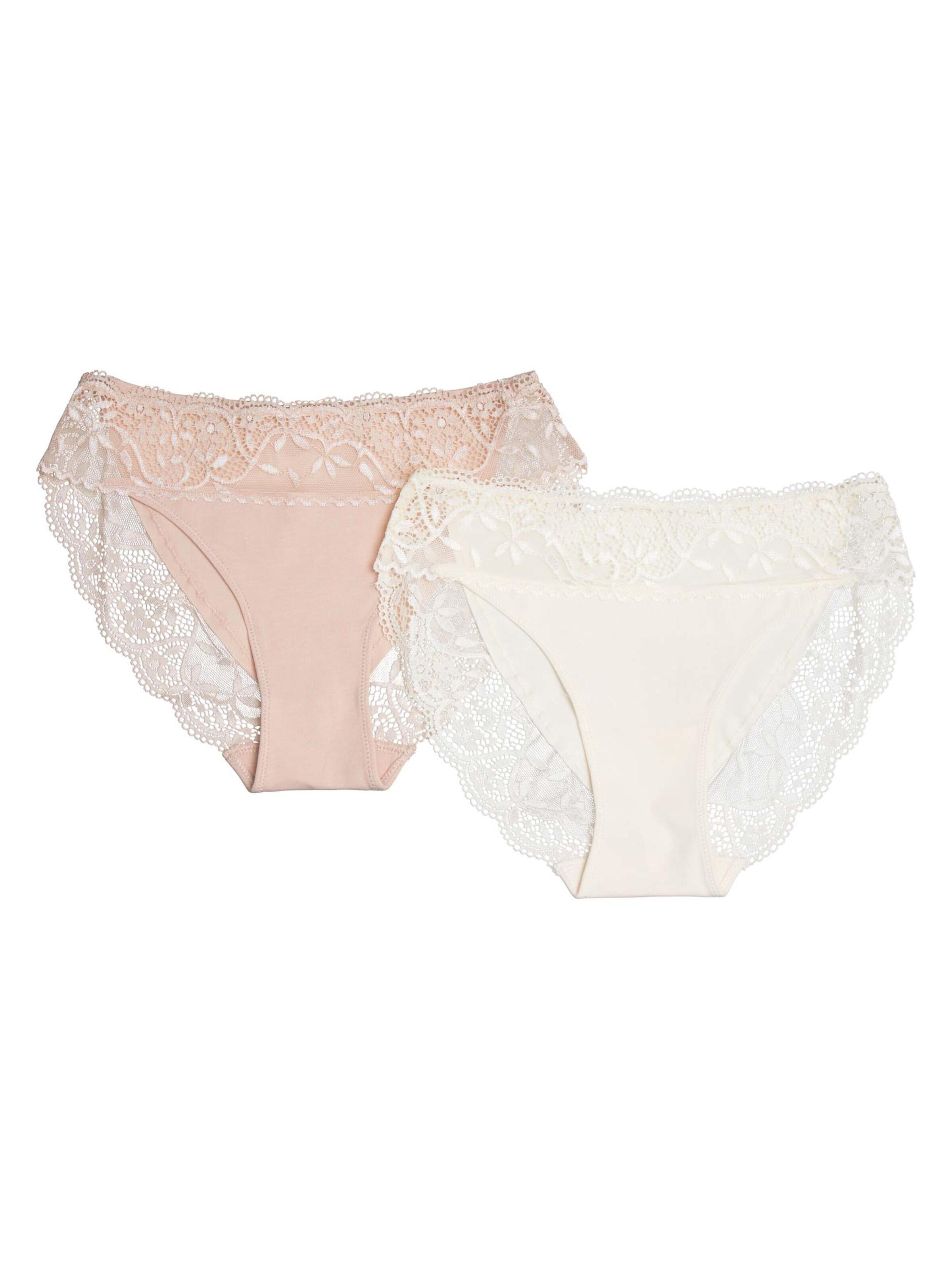 ESOTIQ - Panti 'Taillenslip Patri im 2er Pack, leichter Shaping Effekt, hohe Leibhöhe L' en beige: frente