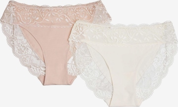 ESOTIQ - Panti 'Taillenslip Patri im 2er Pack, leichter Shaping Effekt, hohe Leibhöhe L' en beige: frente