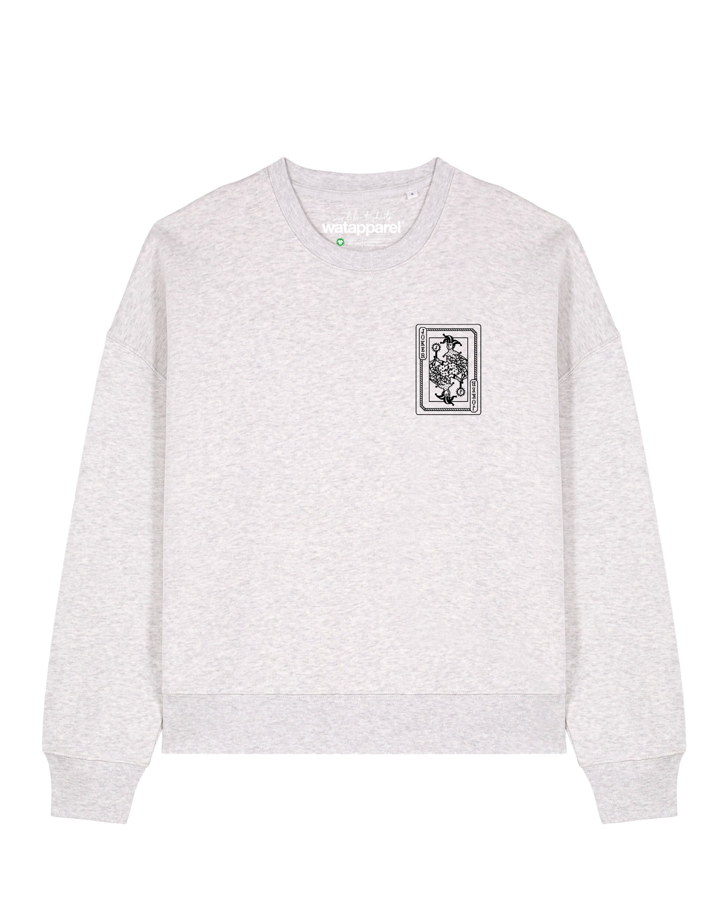 Watapparel Sweatshirt 'Joker' in Grey: front