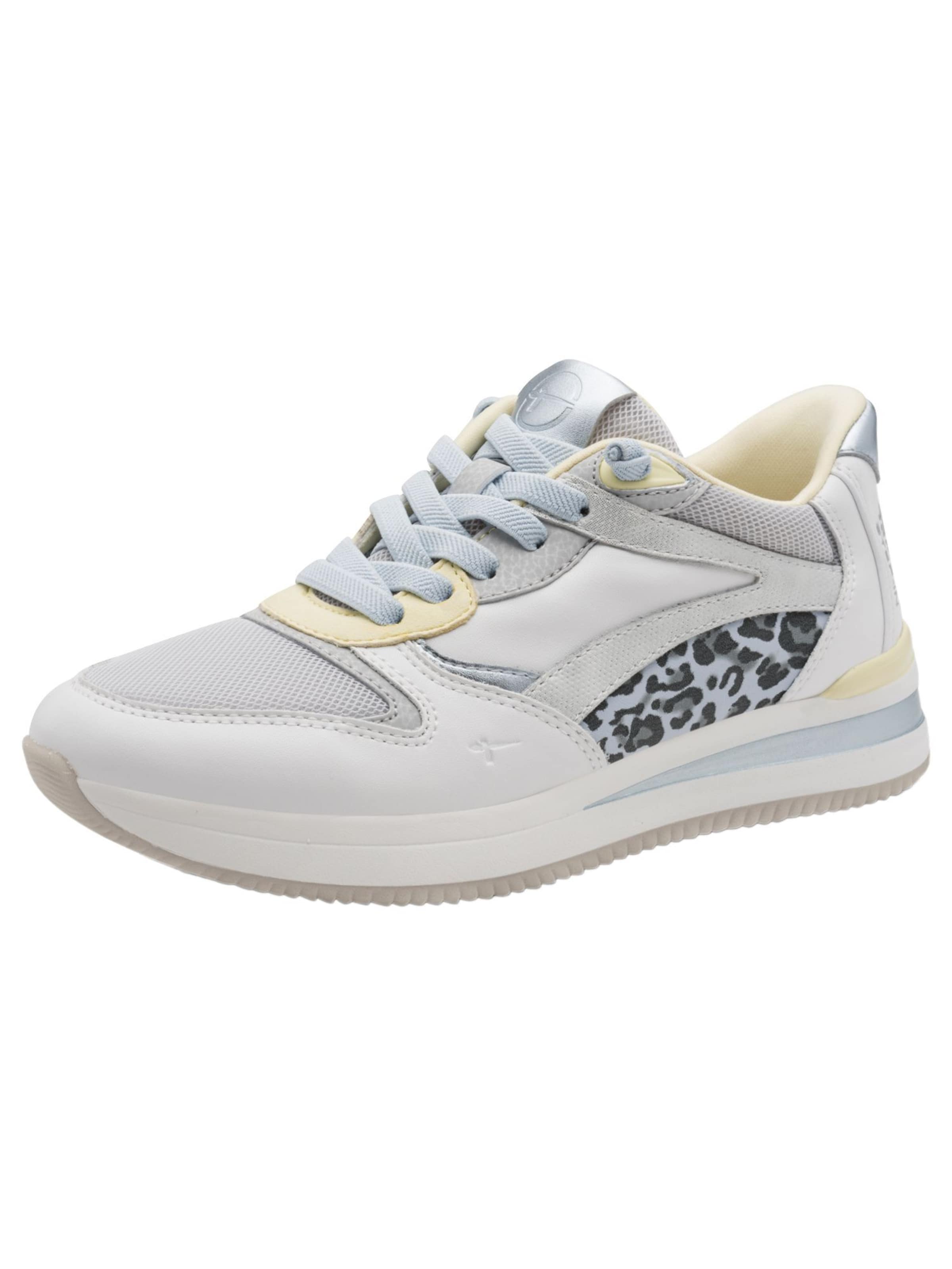 Tamaris Platform trainers in White: front