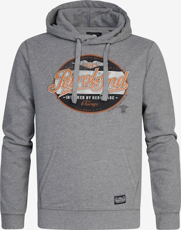 Petrol Industries Sweatshirt 'Ashland' in Grijs: voorkant