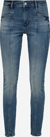 s.Oliver Skinny Jeans i blå: framsida