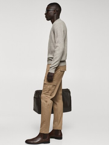 MANGO MAN Regular Cargobroek 'Zeus' in Beige