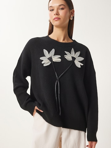 Happiness İstanbul Πουλόβερ σε μαύρο