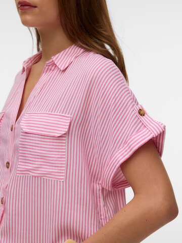 VERO MODA Bluse 'VMBumpy' in Pink