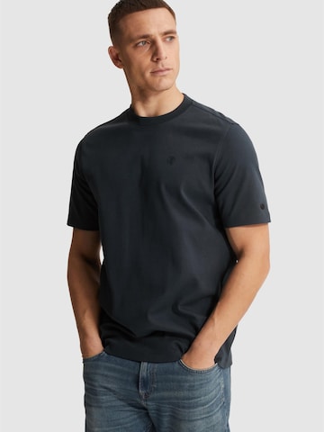 T-Shirt 'T-shirt in interlock jersey' CAST IRON en bleu : devant