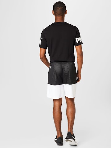 PUMA - Loosefit Calças de desporto em preto