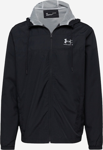 Veste de sport UNDER ARMOUR en noir : devant