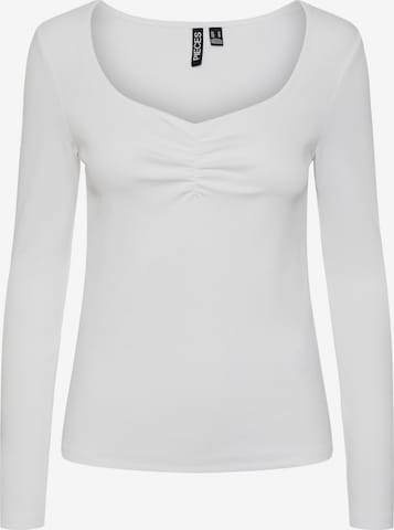 T-shirt 'Ania' PIECES en blanc : devant